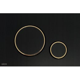 Кнопка для Інсталляції ALCA M778-5, MATTE BLACK, рамка GOLD
