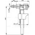 Впускний клапан Alca Plast A15P-3/8 "