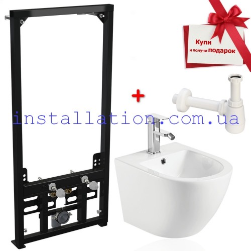 Инсталляция для биде AlcaPlast A105/1120 + Биде Koller Pool Round (RN ...