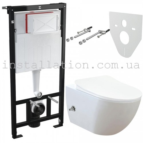 Инсталляция+унитаз-биде: AlcaPlast AM101/1120+FREE Rim-Off FE322 ...