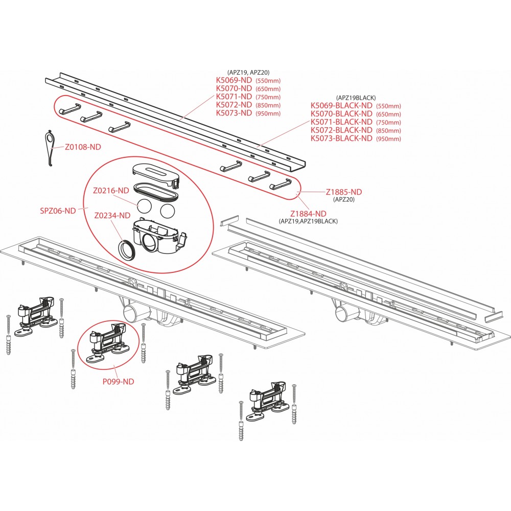 Трап для душа AlcaPlast APZ19-950M купить в онлайн-магазине